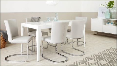 White Gloss Dining Room Table - Dining Room : Home Design Ideas # ... throughout Understanding the Appeal of Contemporary White Gloss Dining Tables